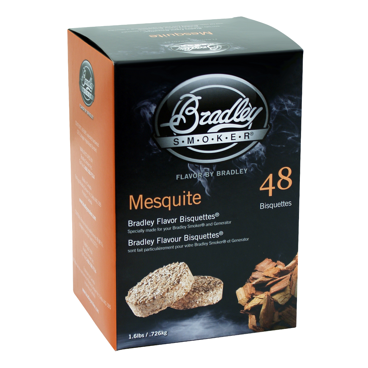 Bradley rökbriketter - Mesquite 48-pack